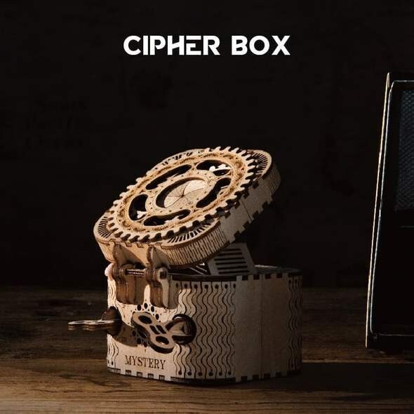 Puzzle Wood cipher box