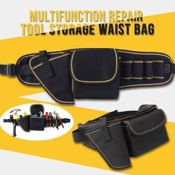 Multifunctional Oxford Cloth Repair Tool Storage Waist Bag