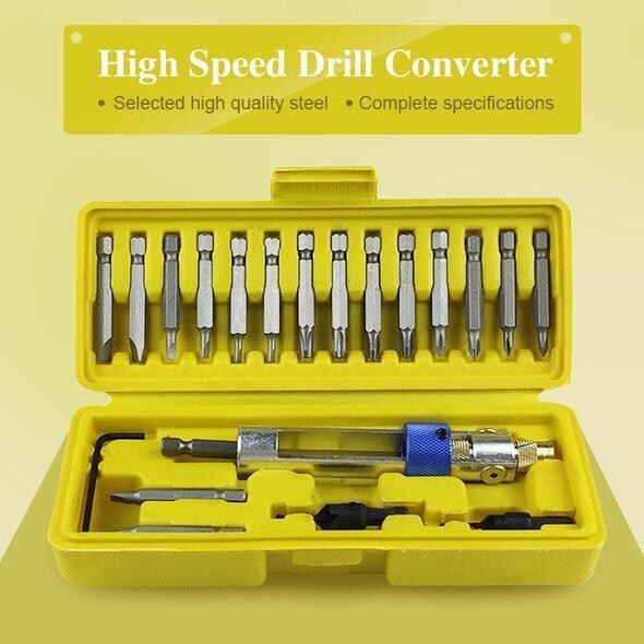 High-Speed Steel Drill Bit Head Converter (1 Set)