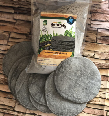 Tortilla AZUL 13 cm 20 tortillas