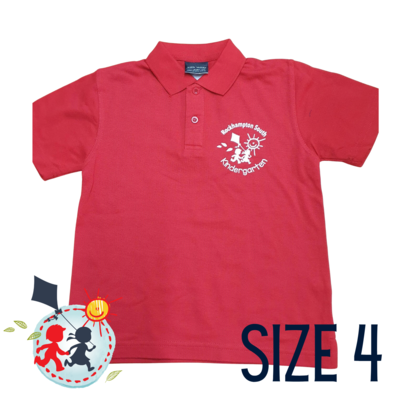 PREORDER SIZE 4 - Red - Kindy Shirt