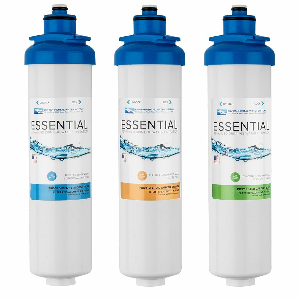ESSENTIAL Three Stage Undercounter Drinking Water Filtration System