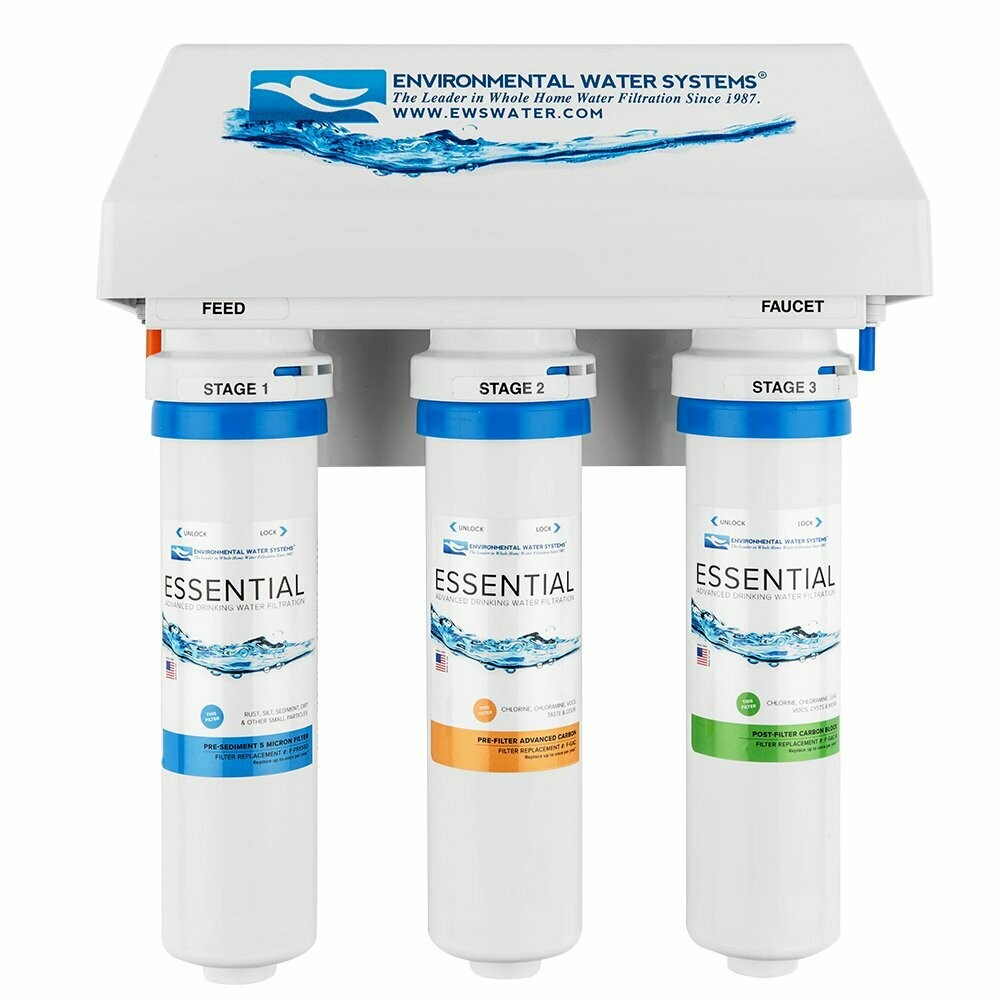 ESSENTIAL Three Stage Undercounter Drinking Water Filtration System