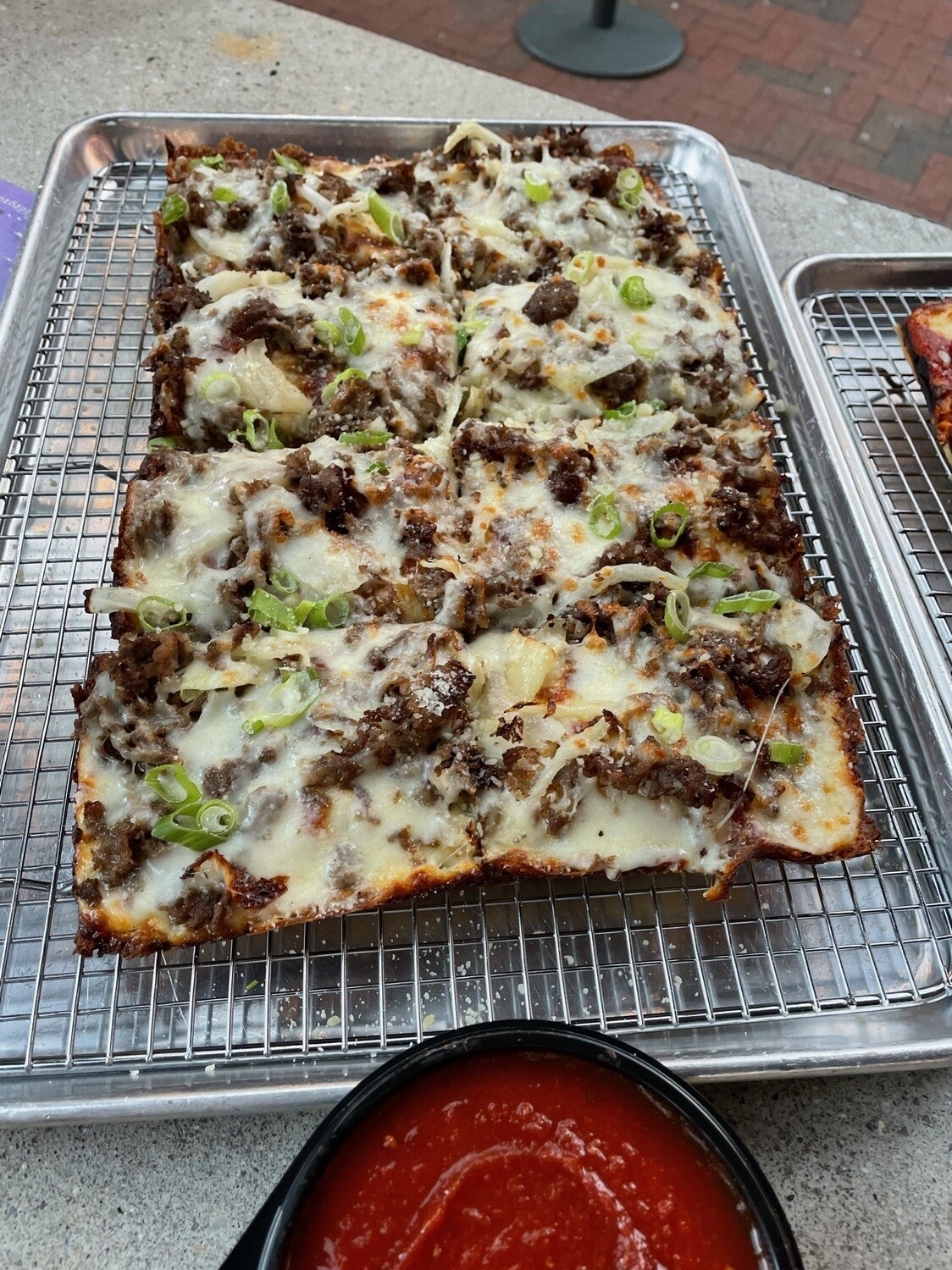 The Jawn (Cheesesteak Pizza)