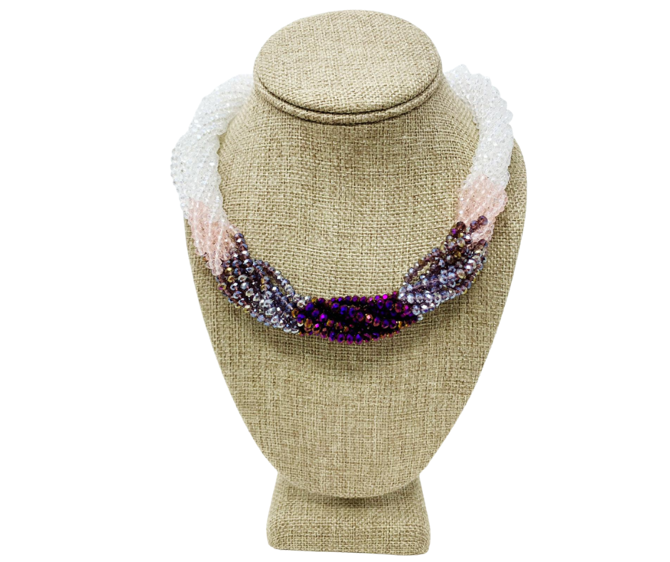 Multi Strand Crystal Necklace