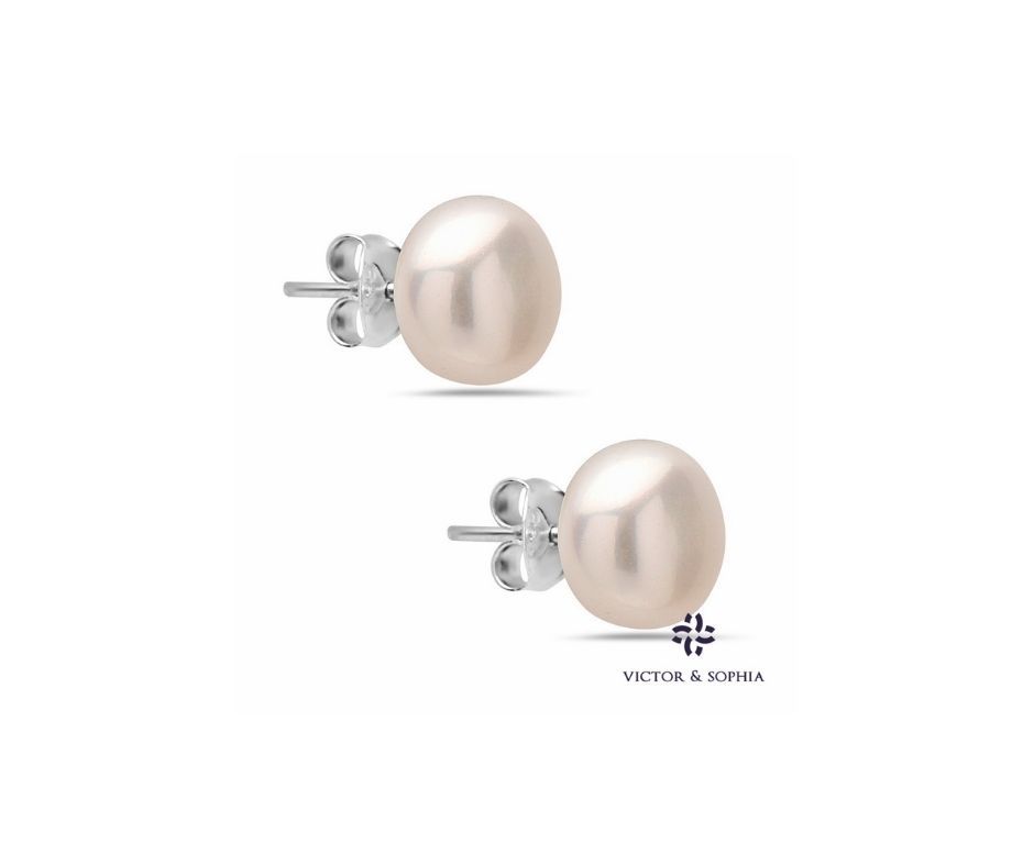 10-11mm Pearl stud earring