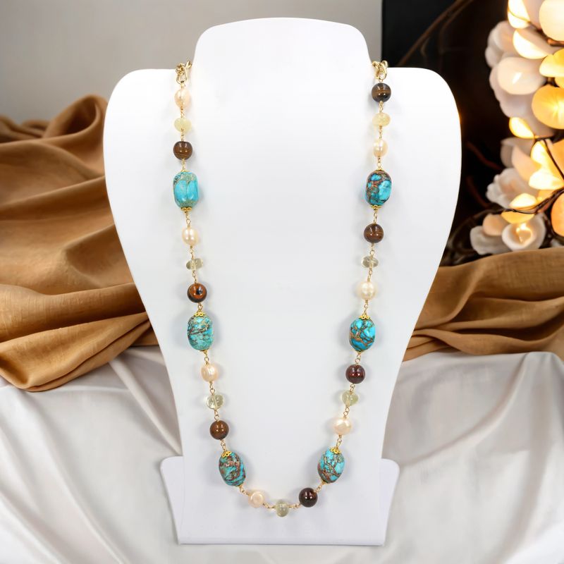 Imperial Jasper Gold-Tone Necklace