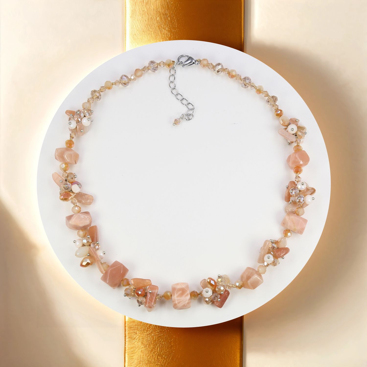 Natural Citrine Mix Statement Necklace