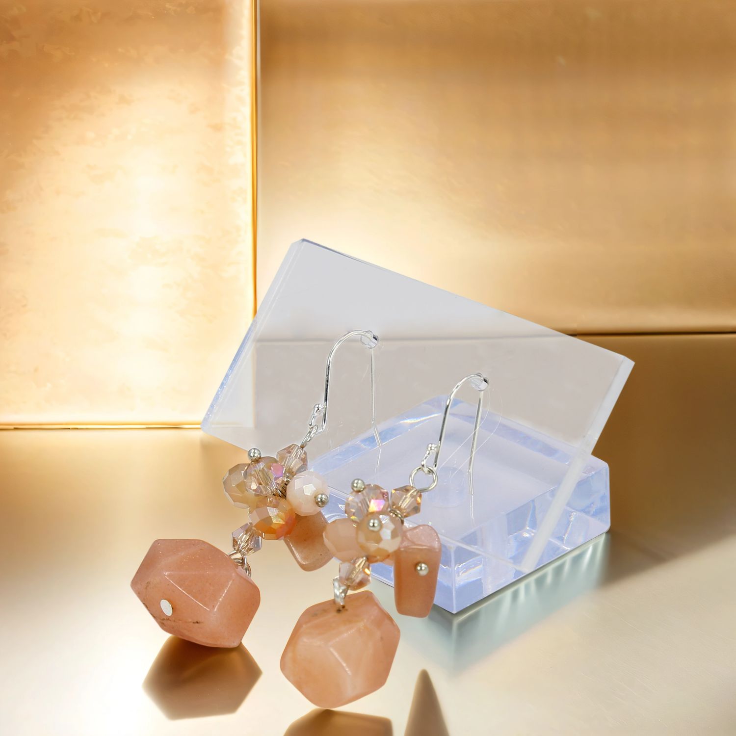 Natural Citrine Mix Dangle Earrings