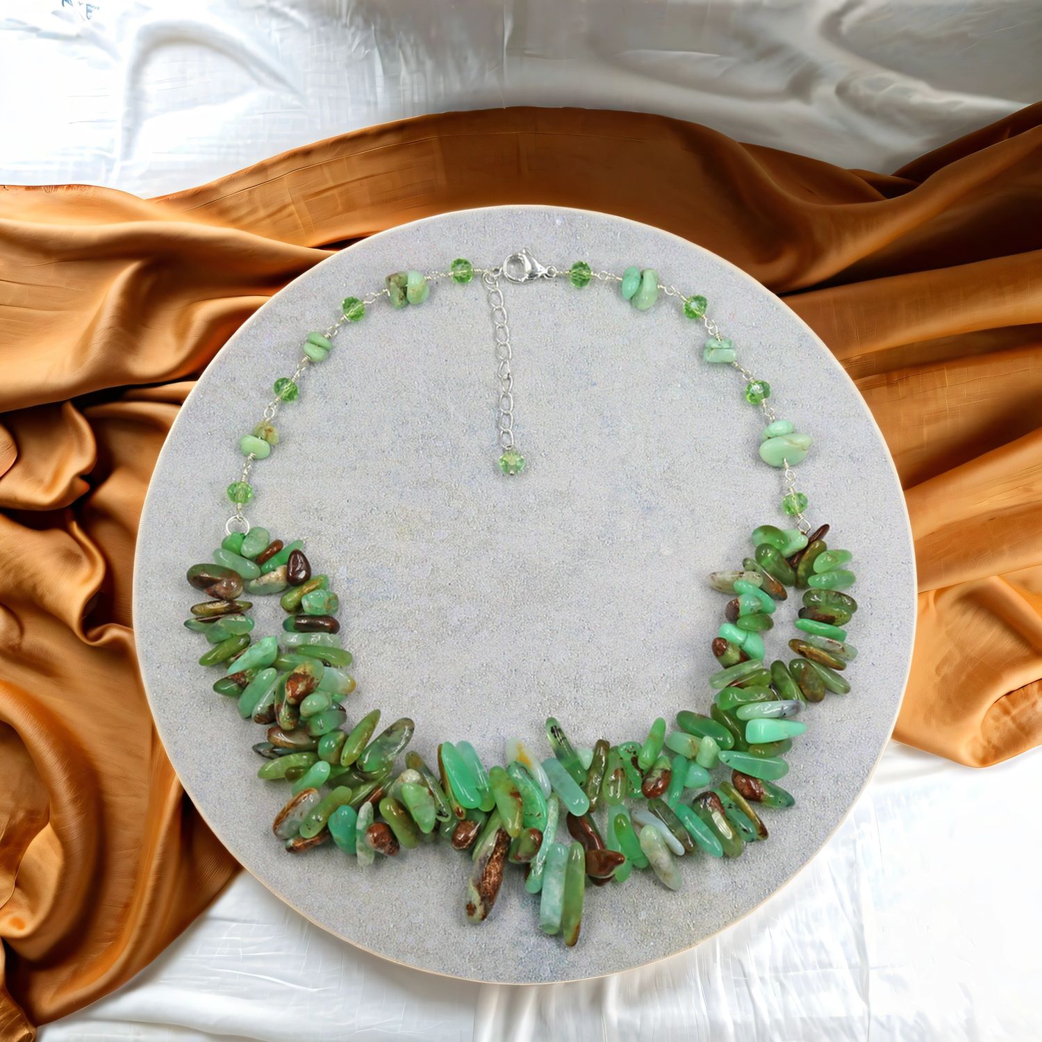 Chrysoprase Statement Necklace