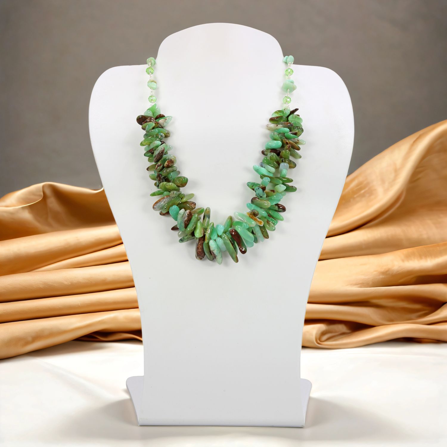 Chrysoprase Statement Necklace