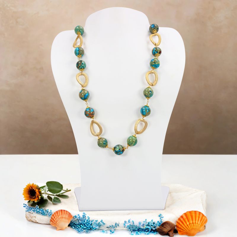 Golden Serenity Imperial Jasper Necklace