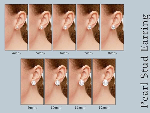8mm stud earrings- Assorted colors