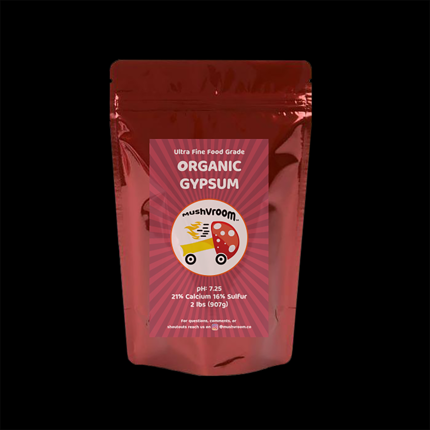 2 PACK- Organic Food Grade Gypsum (2lbs)