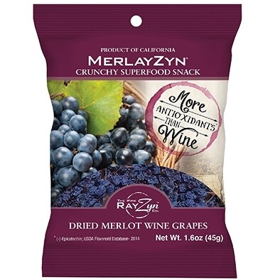 MerlayZyn dried Merlot grapes (1.6 oz)