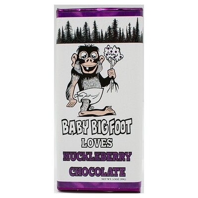 3 oz Solid Milk Huckleberry Chocolate Baby Bigfoot Bar