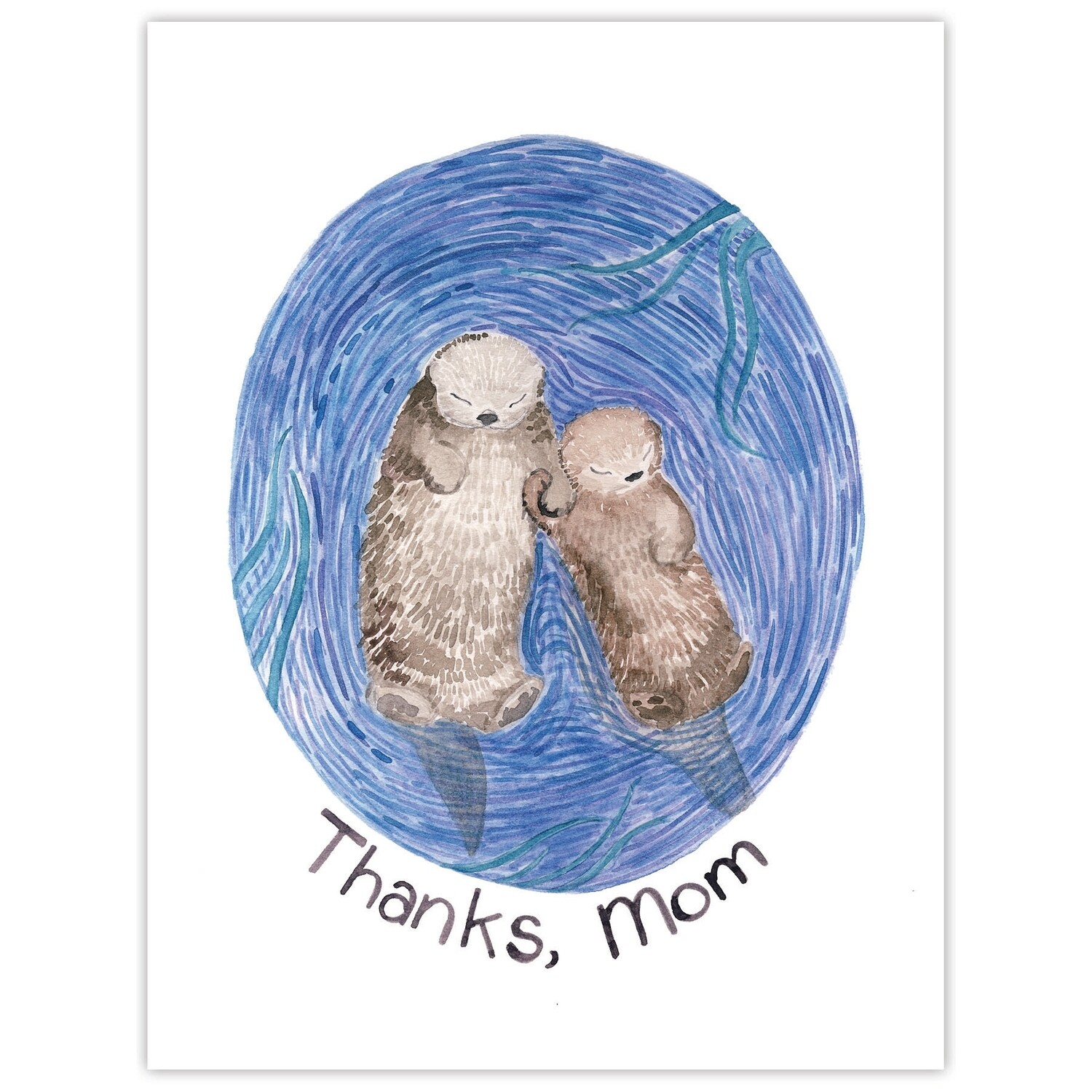 Thanks Mom Otters Card