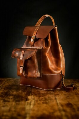 Leather backpack "Suzana"
