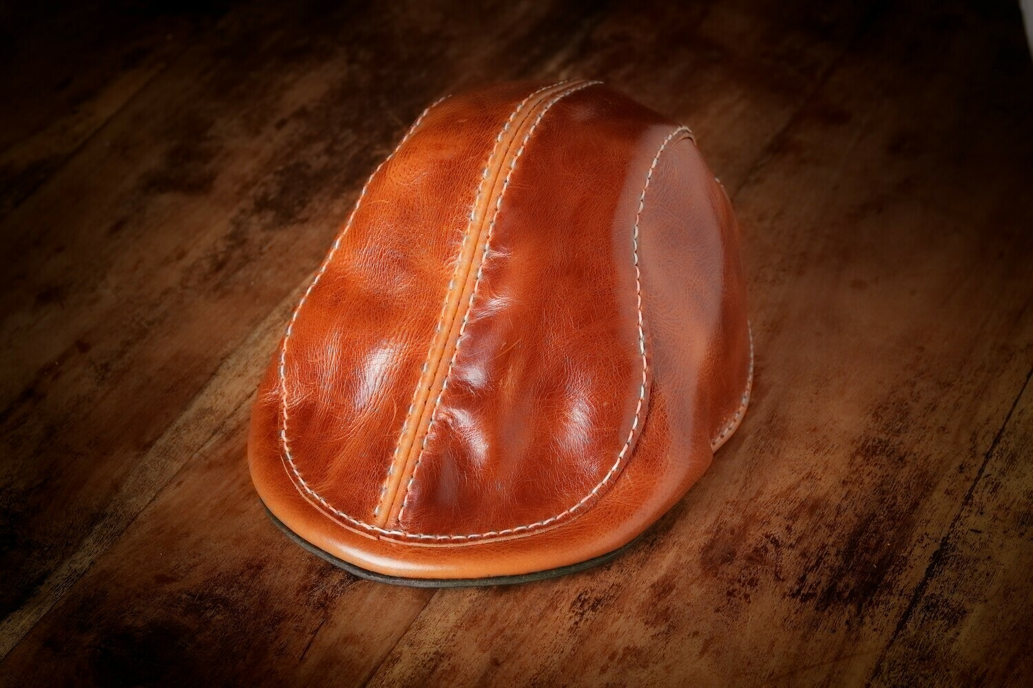 Leather Flat Cap "Sasa"