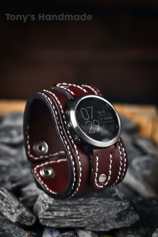 Leather watch strap &quot;Pavle&quot;