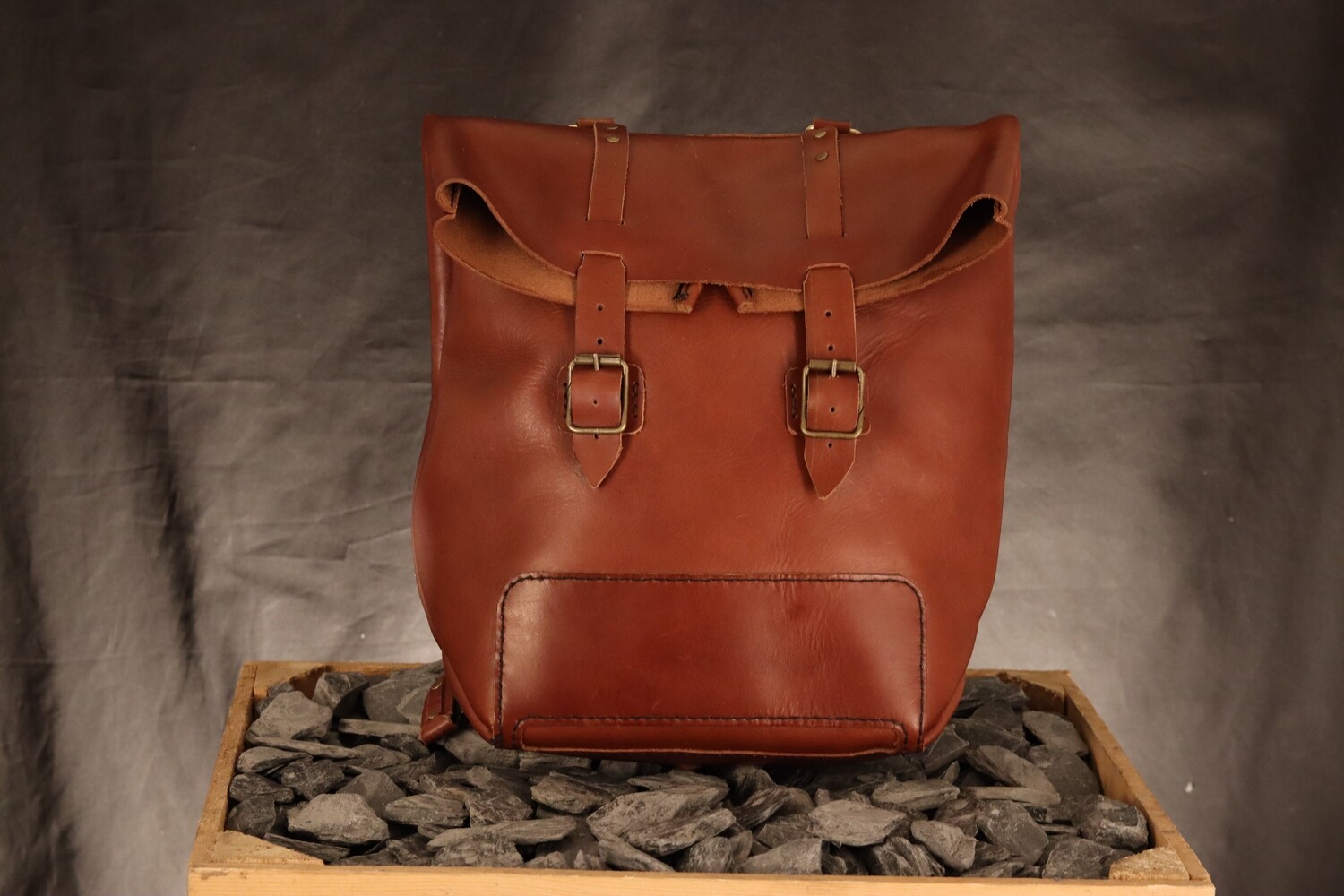 Leather Backpack "Snezana"