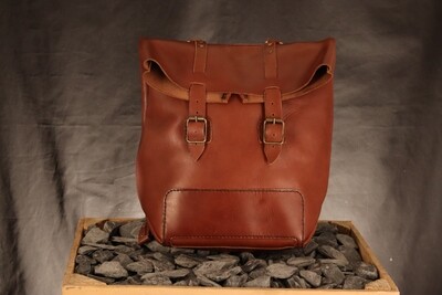 Leather Backpack "Snezana"