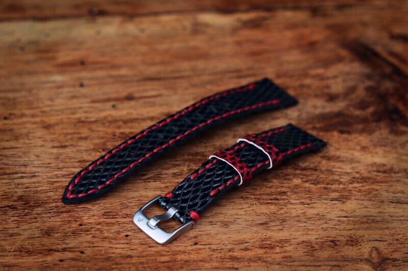 Läder klockarmband