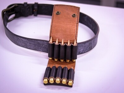 Leather bullet holder