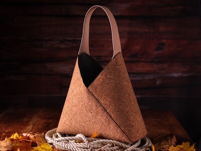 Leather-cork bag