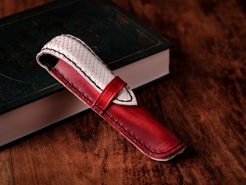 Leather pen case