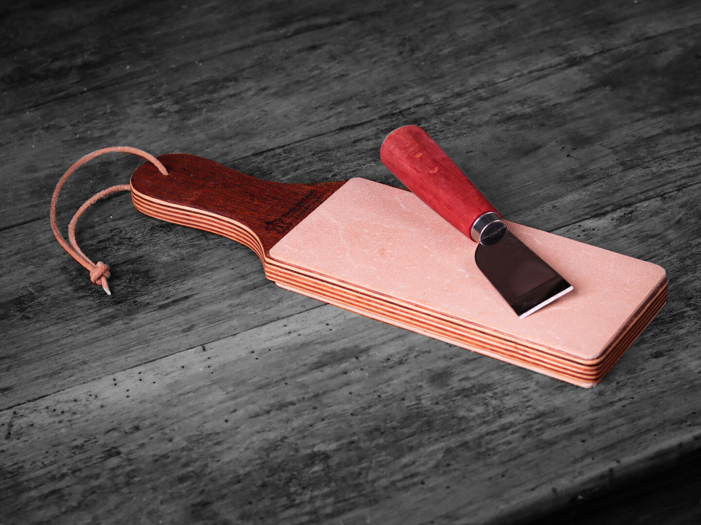 Leather Strop/Wood Handle