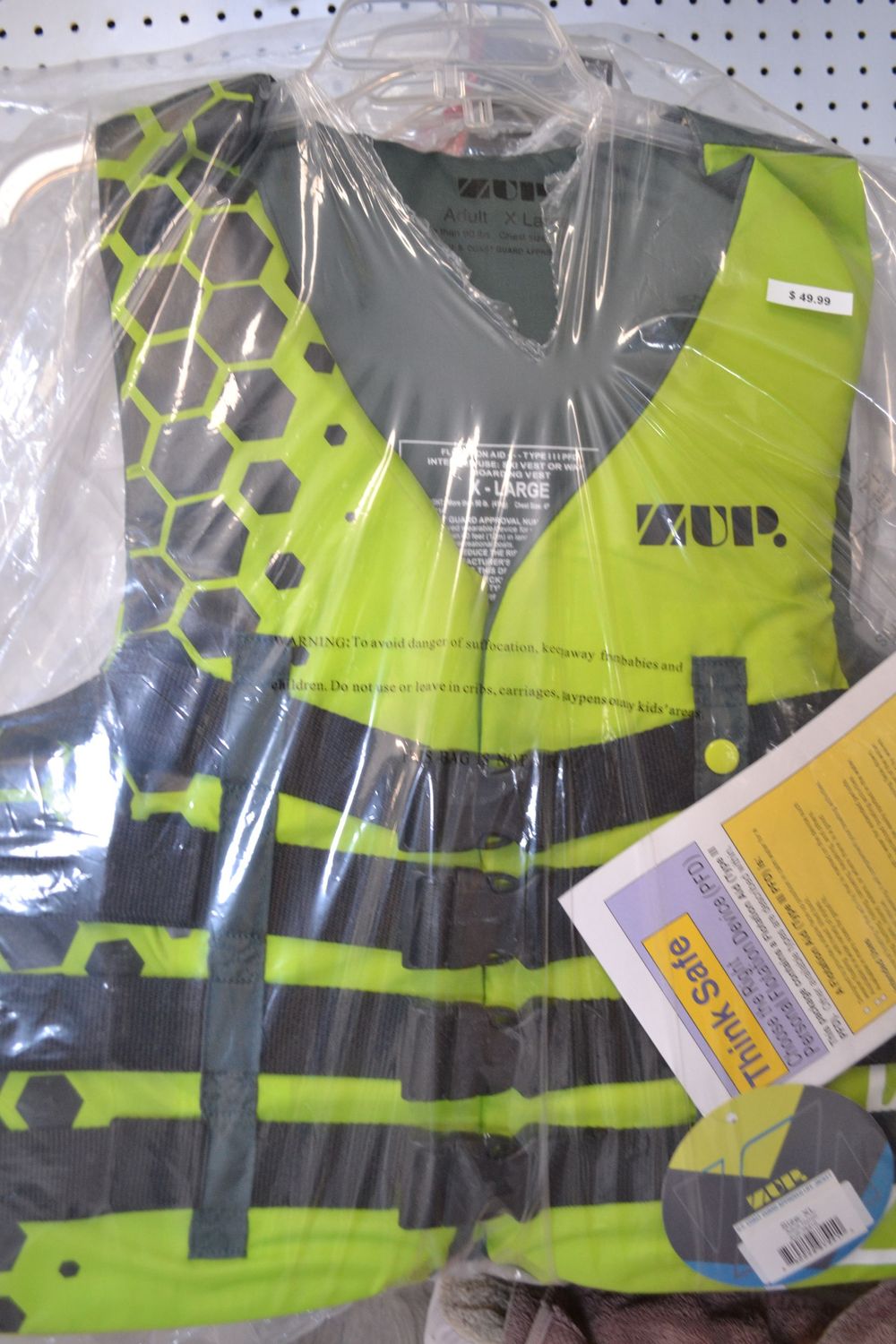 ZUP LIFE JACKET   MODEL # 1714