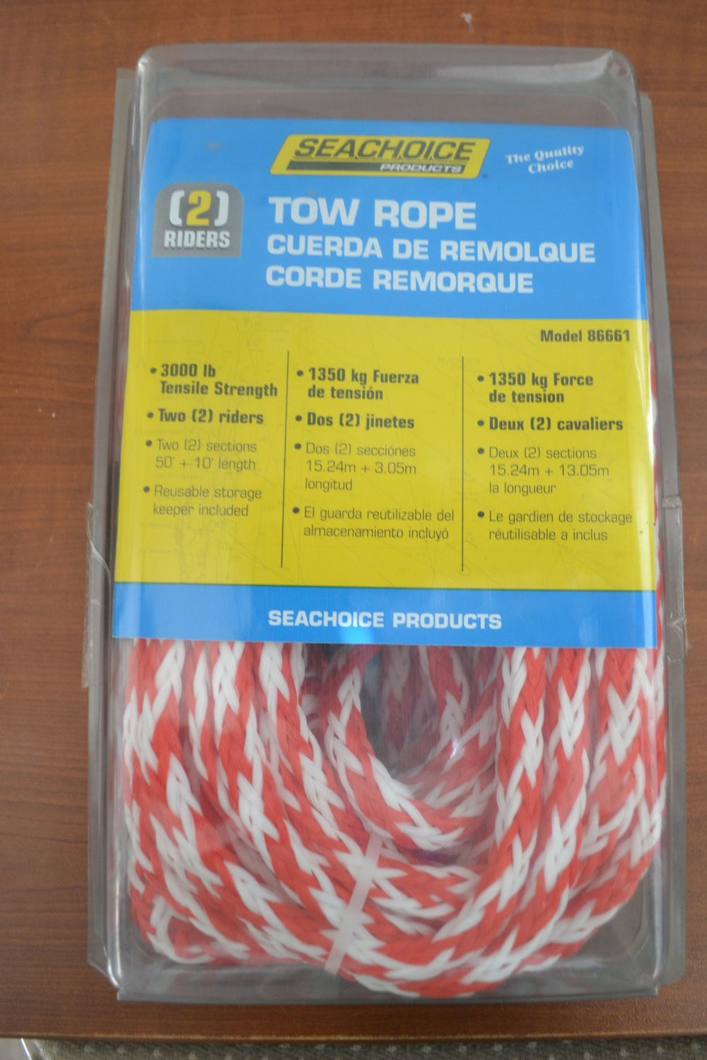 SEACHOICE 2-RIDER TOW ROPE
