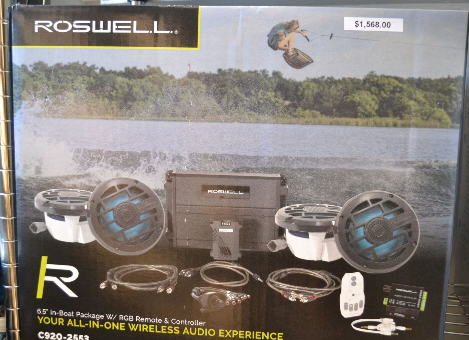 Roswell R 6.5 Roswell R 6.5" Marine Audio Package w/RGB Remote Controller
