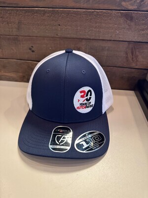 Cap America Hat- Navy Blue with white mesh back