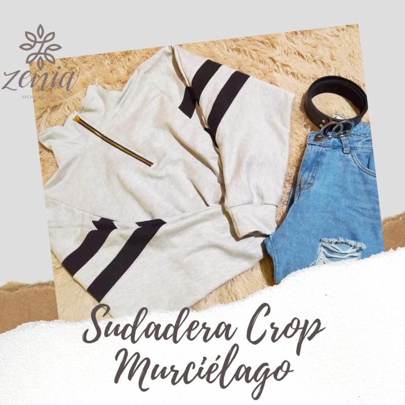 Sudadera Crop Murciélago