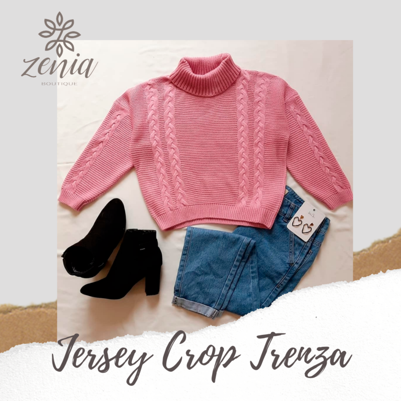 Jersey Crop con Trenza