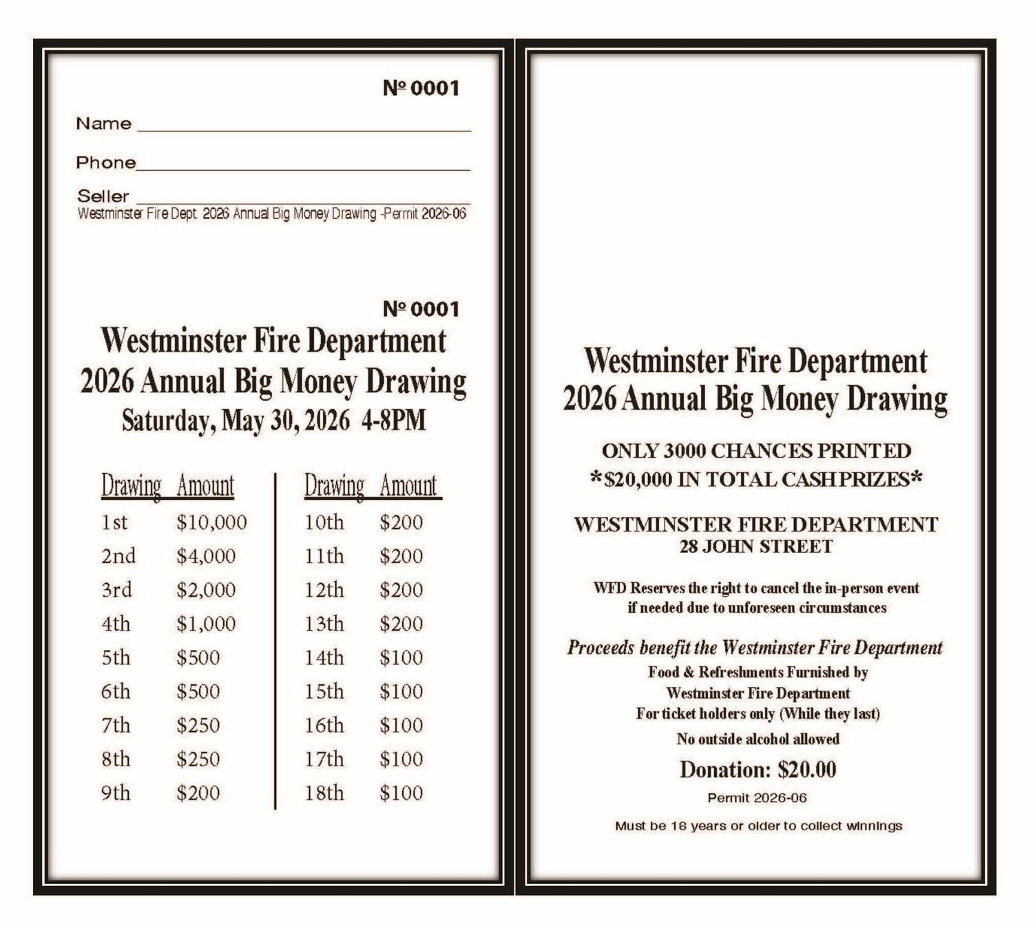 2026 Big Money Drawing