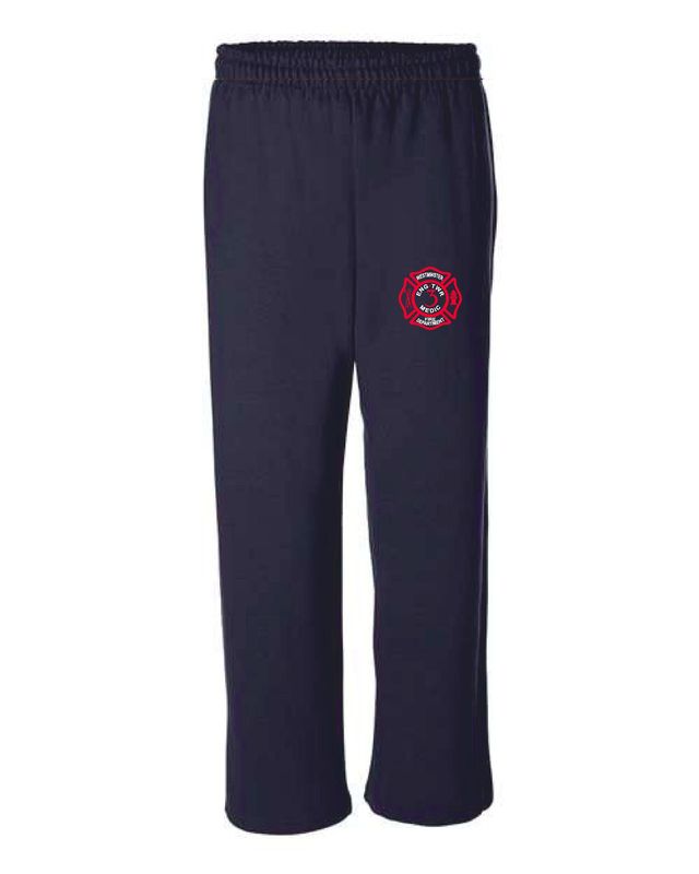 Gildan Heavy Blend no-pocket sweatpants in Navy Embroidery