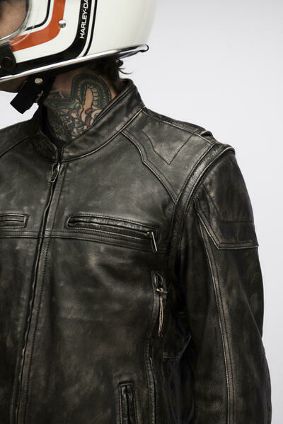 dauntless convertible leather jacket