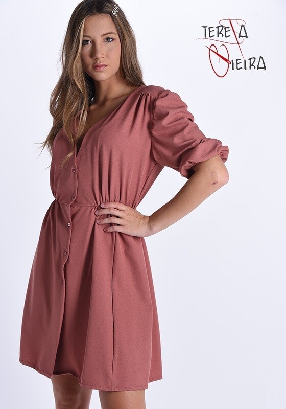 Vestido Teresa Vieira, estilo &quot;CHEMISIER&quot;