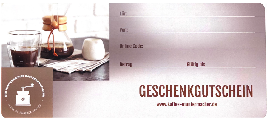 Geschenkgutscheine (Papier) Geschenkgutscheine (Papier)