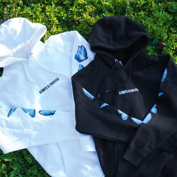 “Always and forever “butterfly hoodie