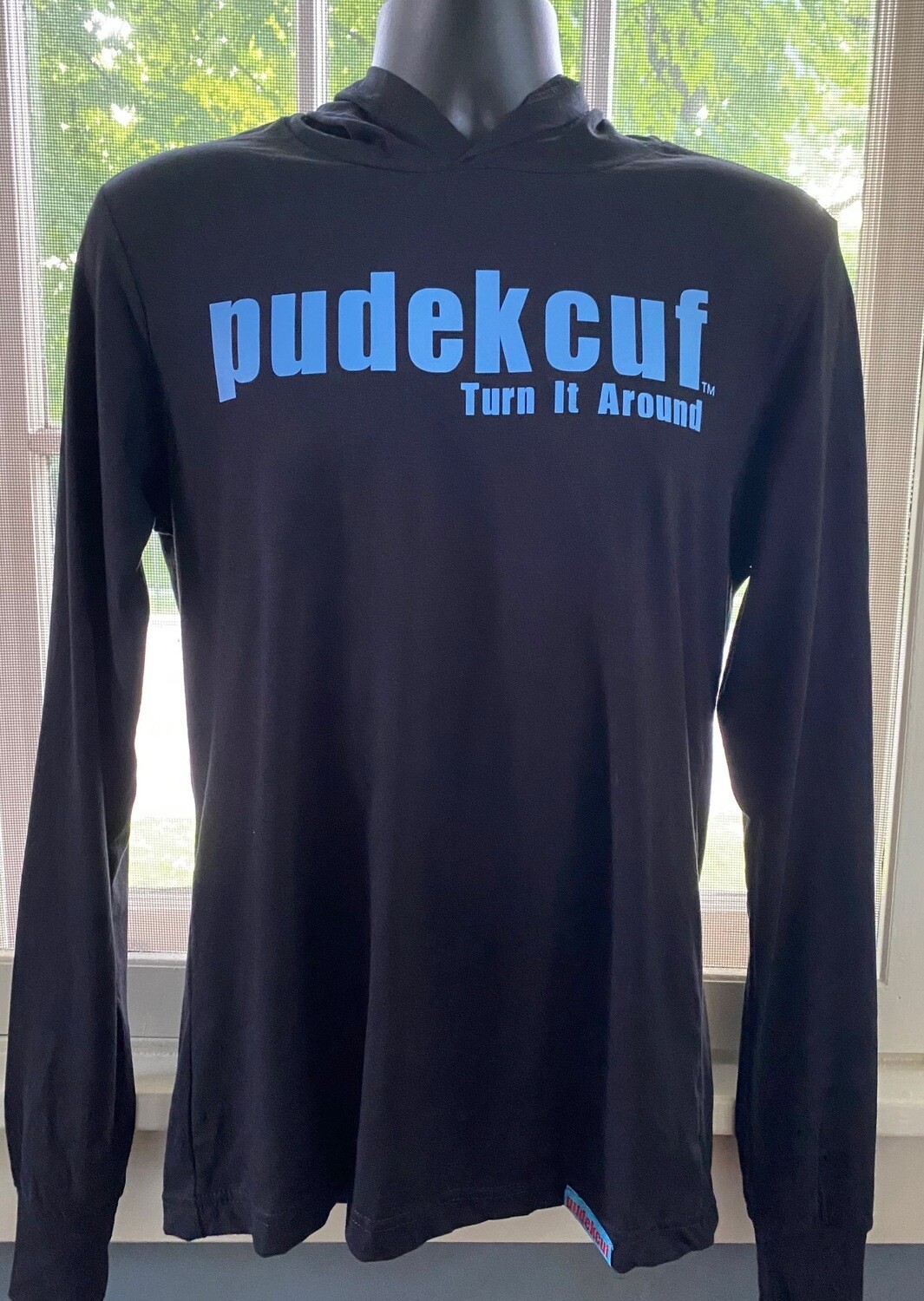 Long Sleeve Hooded T (Pudekcuf™ Blue)