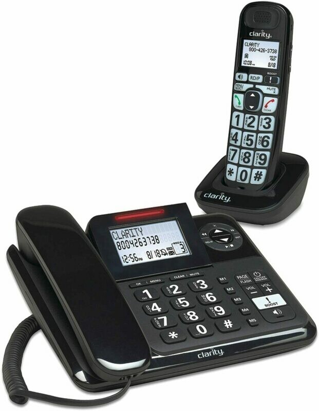 Clarity E814CC Amplified Corded/Cordless Combo with Answering Machine
