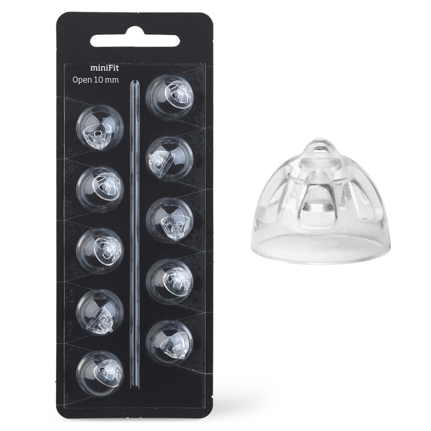 Oticon miniFit 10mm Open Domes - 10pk