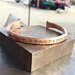 Forged Copper Bracelet with Personalized Hand Stamped message, stamped jewelry, cuff bracelet, hand forged, made to order