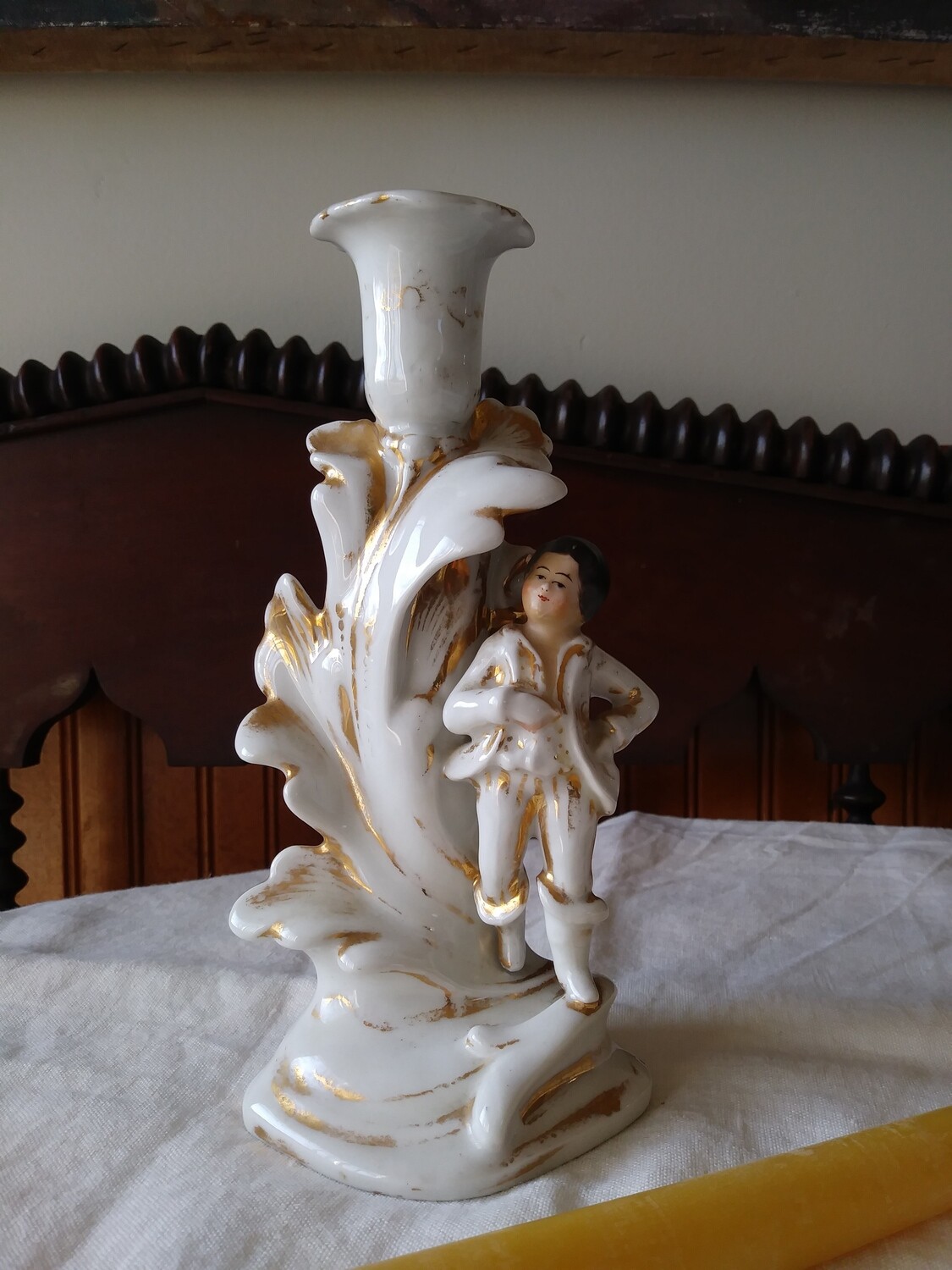 Vintage porcelain candle holder