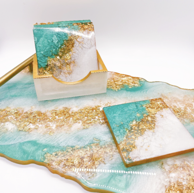 Charcuterie Tray/Coaster Set