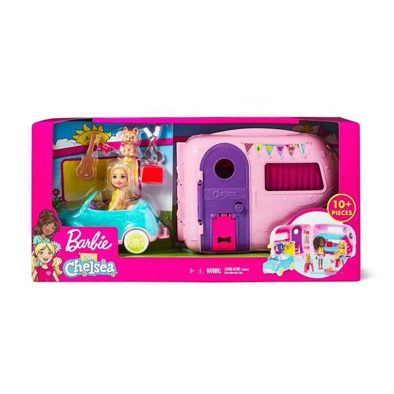 Barbie - Club Chelsea Camper Playset - Pink
